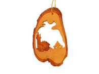 Olive Wood Light House Ornament