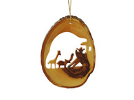 Olive Wood The Ascend To The Ark Ornament.