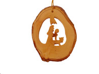 Olive Wood Good Shepherd Ornament