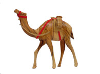 Olive Wood Camel With Water Jars (7.5 inches in Height)
