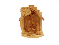 Olive Wood Guardian Angel Nativity™ (4 inches in Height)