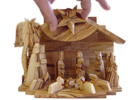 Olive Wood Silent Night Musical Nativity™ (7 inche in Height)
