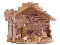 Olive Wood Glory Nativity ™ (7 inches in Height)