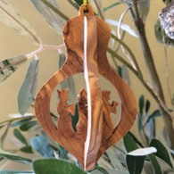 Olive Wood 3-D Nativity Ornament with Three Kings small