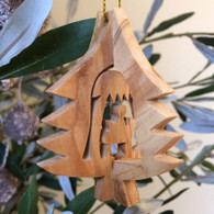 Olive Wood 3-D Camel Ornament small