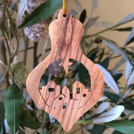Olive Wood Village of Bethlehem Ornament