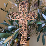 Olive Wood Resurrection Cross