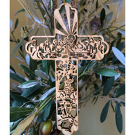 Olive Wood Last Supper Cross