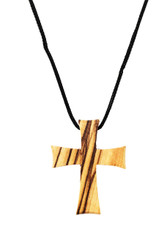 Olive Wood Cross Pendant. (1.5 inches Height) WA-38