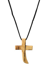 Olive Wood Cross Pendant. (1.5 inches Height) WA-39