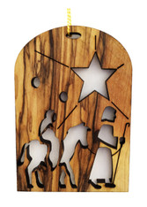 Bethlehem Olive Wood Flight into Egypt Ornament (LZO-111)
