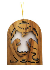 Bethlehem Olive Wood Nativity Ornament (LZO-112)