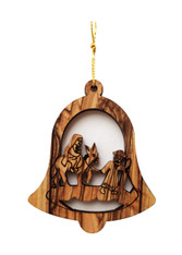 Olive Wood Flight into Egypt Ornament (LZO-130)