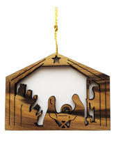 Bethlehem Olive Wood Three Kings Nativity Ornament (LZO-138)