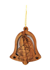 Bethlehem Olive Wood Nativity Ornament (LZO-161)