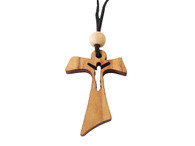 Olive Wood Cross W/Cord 1.6 inches in Height WA-18