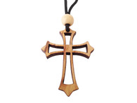 Olive Wood Cross W/Cord 1.6 inches in Height WA-30