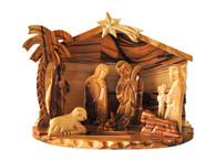 Nativity Set -Medium Detail Scroll Saw 6 Inches Width x 4 Inches Height x 3 Inches Depth