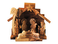 Nativity Set -High Detail Scroll Saw (Gift Boxed) 4.5 Inches Width x 4.5 Inches Height x 3.25 Inches Depth
