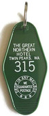 The Great Northern Hotel Room  #315 Twin Peaks Inspired Key Tag Front