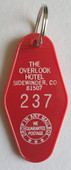 The Overlook Hotel Inspired Key Tag in Red and White Room #237 Front