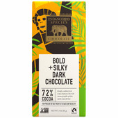 Endangered Species Fair Trade Dark Chocolate Chimpanzee Bar 72% Cocoa
