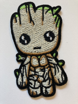Cute Patch Baby Groot GOTG Embroidered Iron Sew On Applique Patch