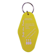 Big Lebowski inspired key tag