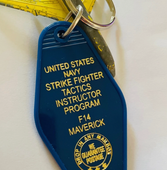 United States Navy Strike Fighter Tactics Instructor Program F14 Maverick Key Tag Keychain