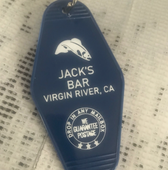 Jack's Bar Hotel Retro Key Tag Keychain