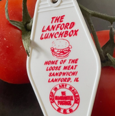 Lanford Lunch Box Roseanne Inspired Motel Key Fob Tag Keychain
