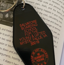 Salvatore Boarding School Vampire Diaries TV Show Inspired Key Tag Keychain