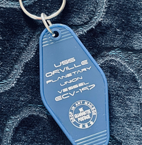 USS Orville Inspired Retro Key Tag Keychain