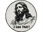 Comedy Funny Jesus I Did That Bumper Sticker Design #5