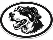 Otterhound Dog Bumper Sticker Design #1