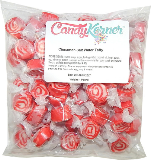 Salt Water Taffy Cinnamon Flavored 1 Pound ( 16 OZ ) CandyKorner