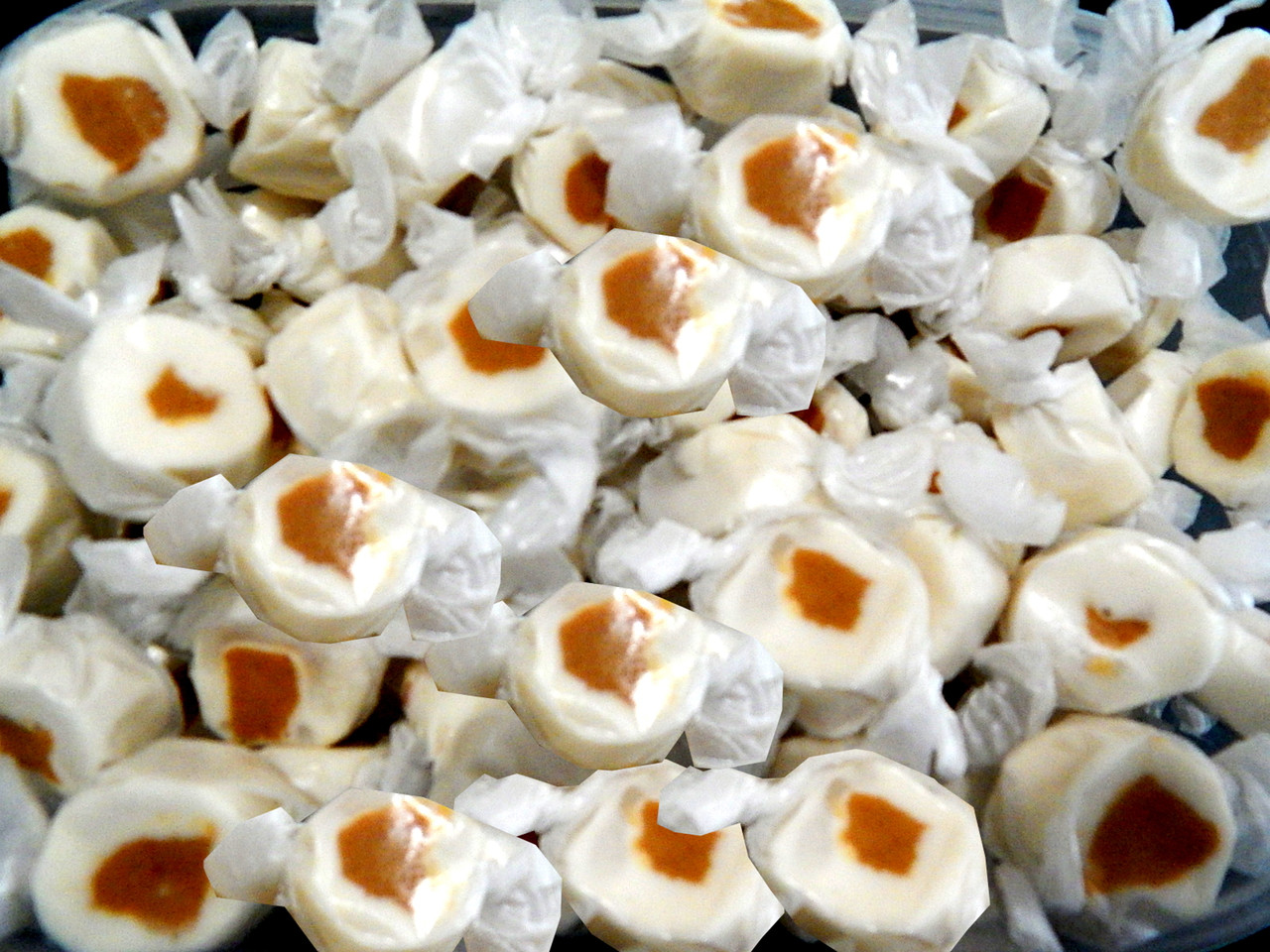 Salt Water Taffy Vanilla Peanut Butter Flavored 3 Pound 48 Oz Candykorner