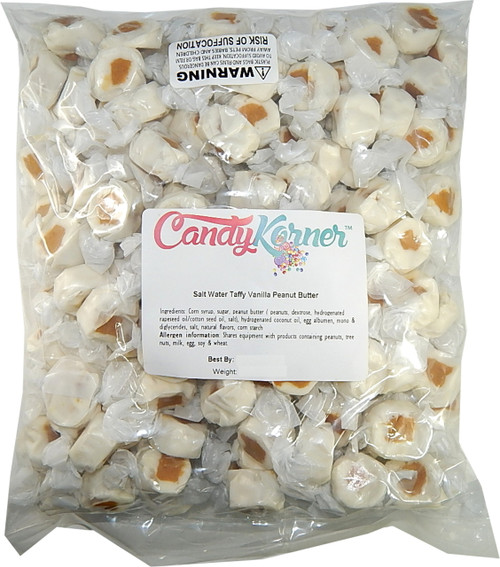 Salt Water Taffy Vanilla Peanut Butter Flavored 5 Pound ( 80 OZ