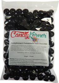Pretzelbites Dark Chocolate | Dark Chocolate Covered Pretzel Balls Covered In A Light Candy Shell 1 Pound ( 16 ounce ) By CandyKorner