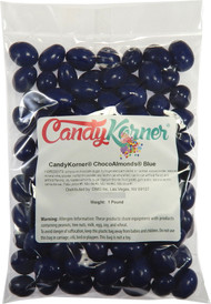 ChocoAlmonds Blue | Chocolate Covered Almonds And A Light Candy Shell 1 Pound ( 16 Ounces ) By CandyKorner