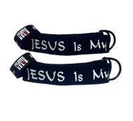 PrayerBelt Combo #1 -      "JESUS Is My LORD and Savior" (2 Belts included Plus FREE Matching Wristbands