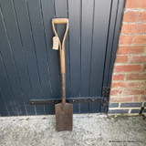 Cast steel garden spade with boot cleats, made by 'Spear & Jackson' (circa 1950s)