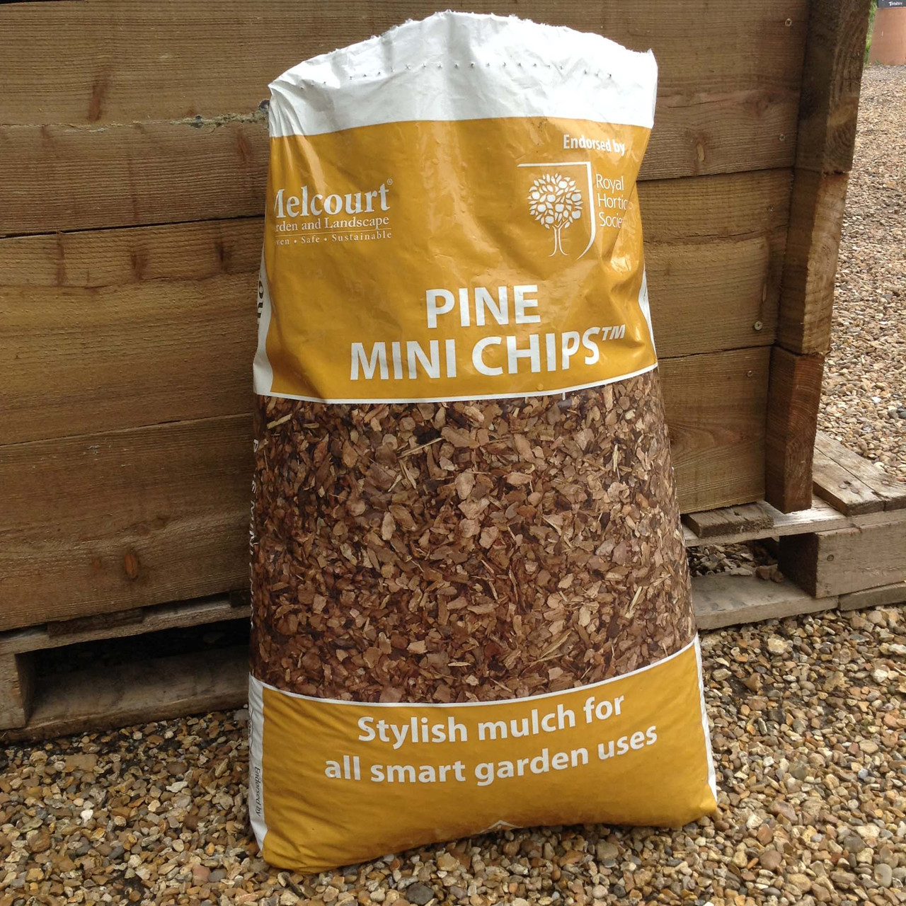 Melcourt Pine Mini Chips 60 litre Bunkers Hill Plant Nursery