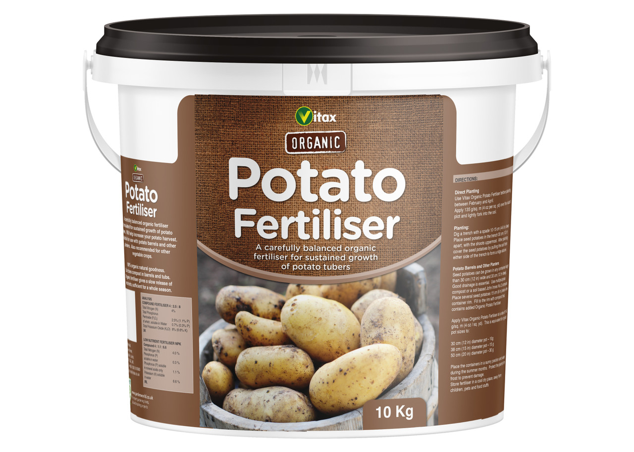 Vitax Organic Potato Fertiliser 10kg Tub Bunkers Hill Plant Nursery