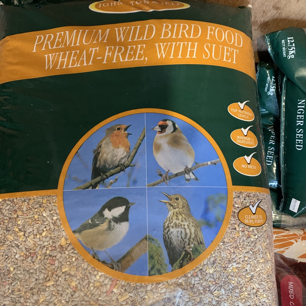 Premium wild bird seed with suet (wheatfree) 20kg Bunkers Hill Plant Nursery