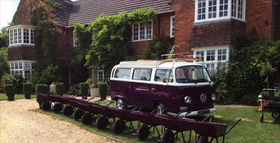Wheelbarrows and Camper Van