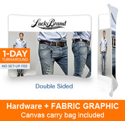 FTD 8 ' Curved Double Sided       Hardware + Graphic +Carry Case