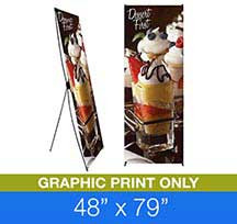X-Stand 48" x 79" Graphic Only