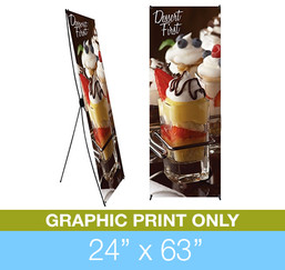 X-Stand 24" x 63" Graphics Only
