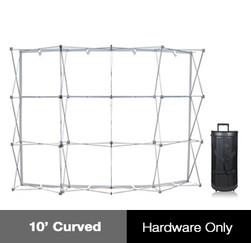 10' Fabric PopUp - Curved - Hardware